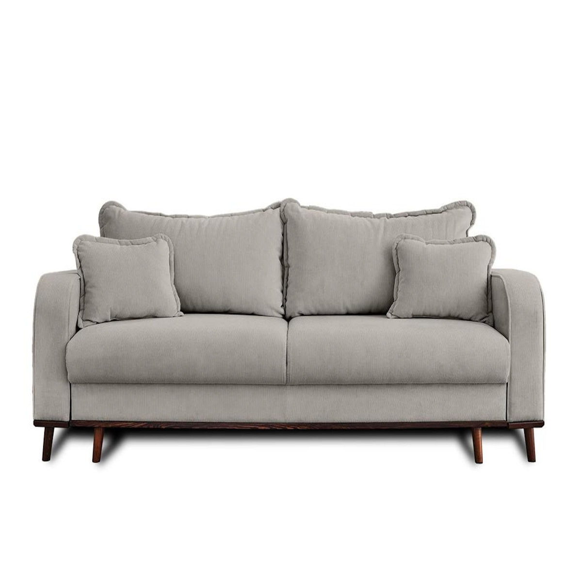 LISA DESIGN Albane - canapé 3 places - convertible avec coffre - en velours côtelé