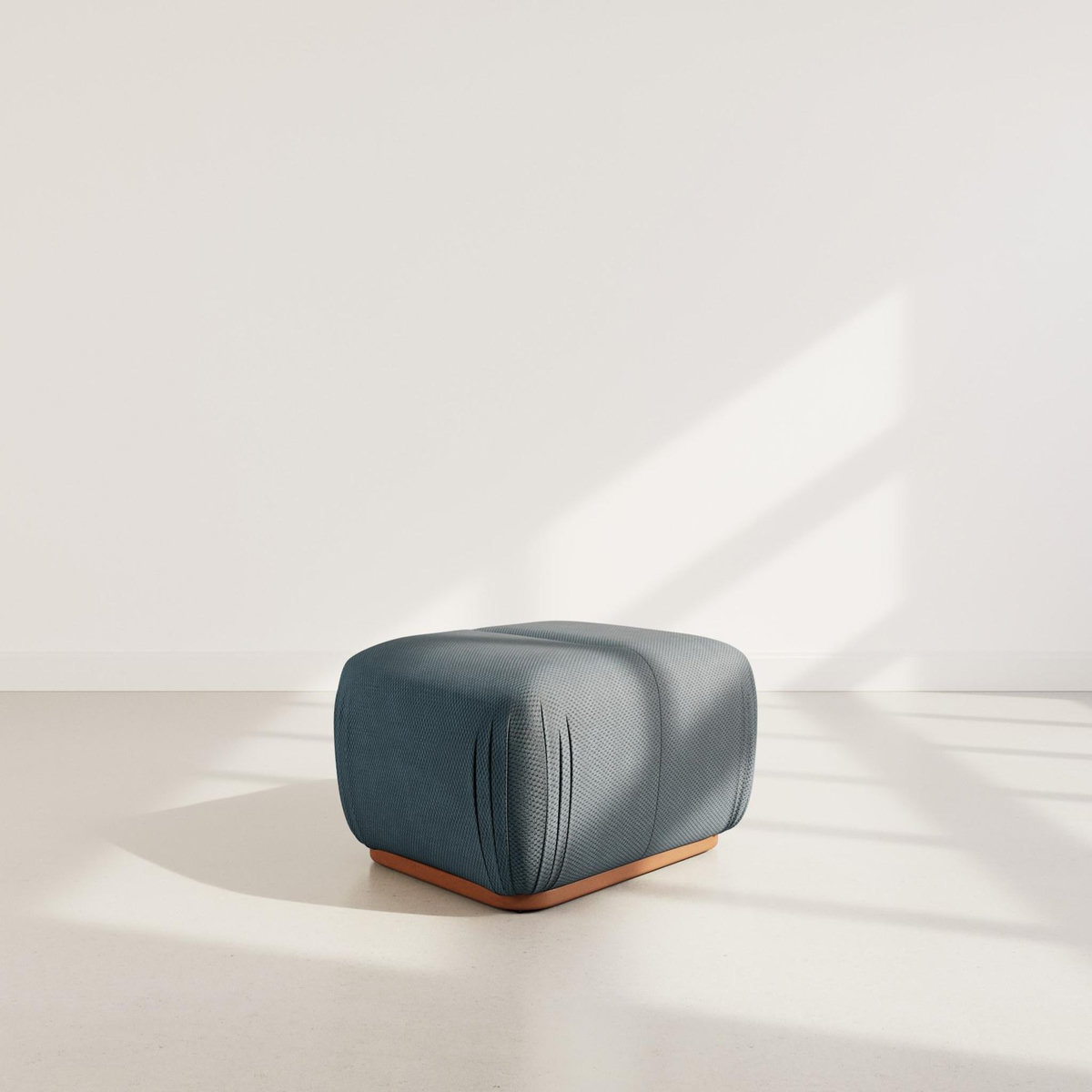 LISA DESIGN Penelope - pouf en velours texturé