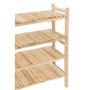 Voir la diapositive 5 : Paris Prix Étagère 4 Niveaux en Teck  Latonya  140cm Naturel