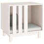 Voir la diapositive 4 : VIDAXL Niche pour chien Blanc 60x45x57 cm Bois de pin massif