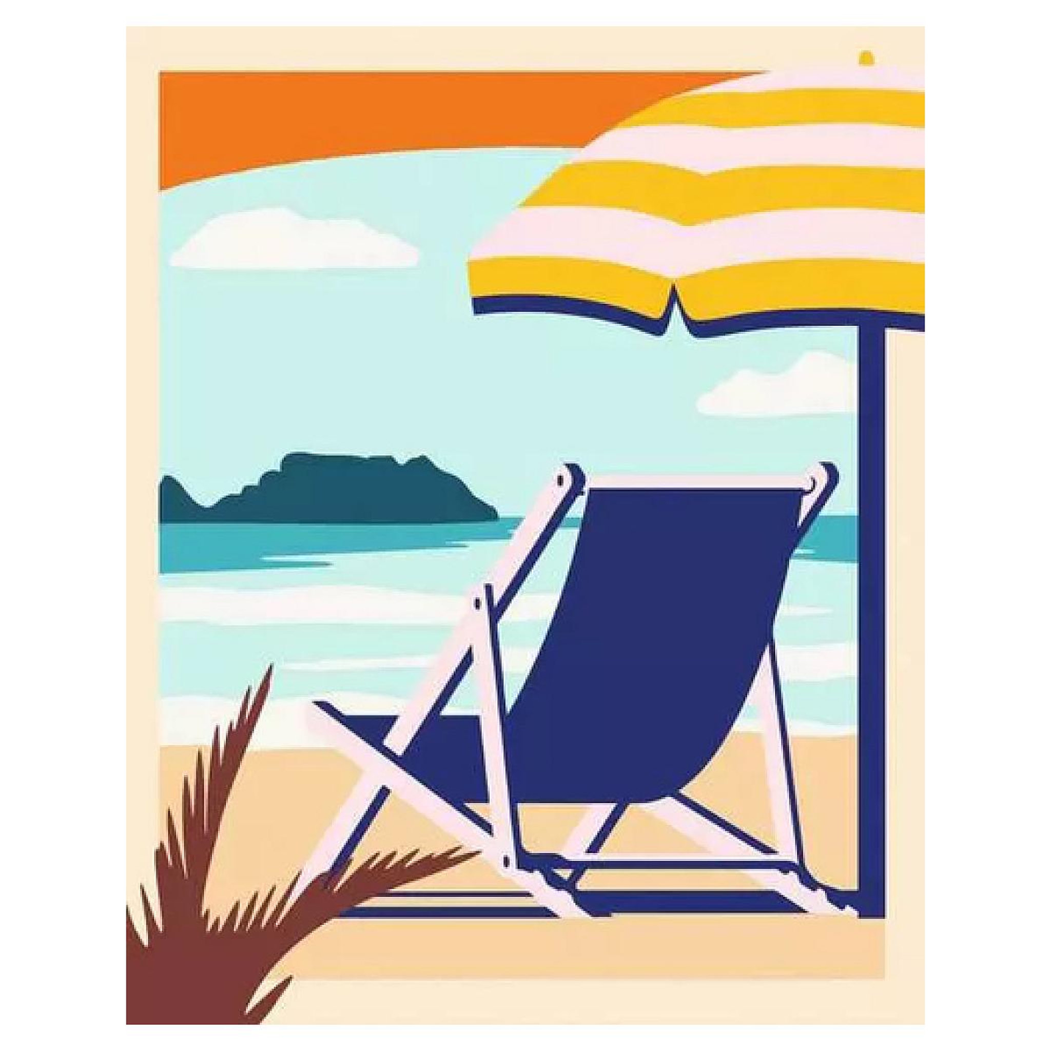 Voir la diapositive 2 : RAVENSBURGER CreArt - 24x30 cm Peinture par numeros pour se detendre sur la Plage