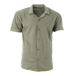 PANAME BROTHERS Chemise Manches Courtes Kaki Homme Paname Brothers DOV. Coloris disponibles : Vert