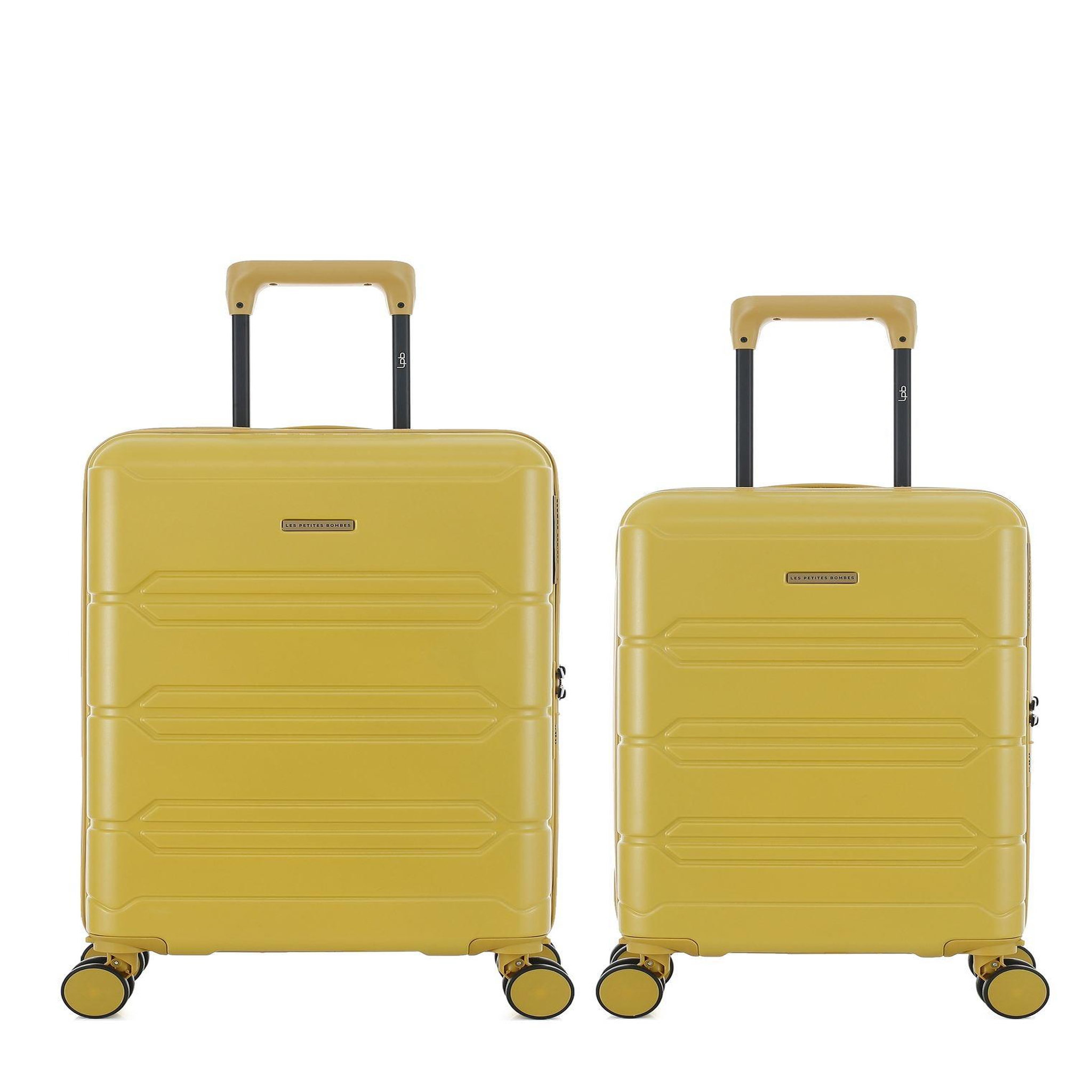 LES P'TITES BOMBES LPB Lot de 2 Valises Rigides Cabine et Cabine XS LYNDA