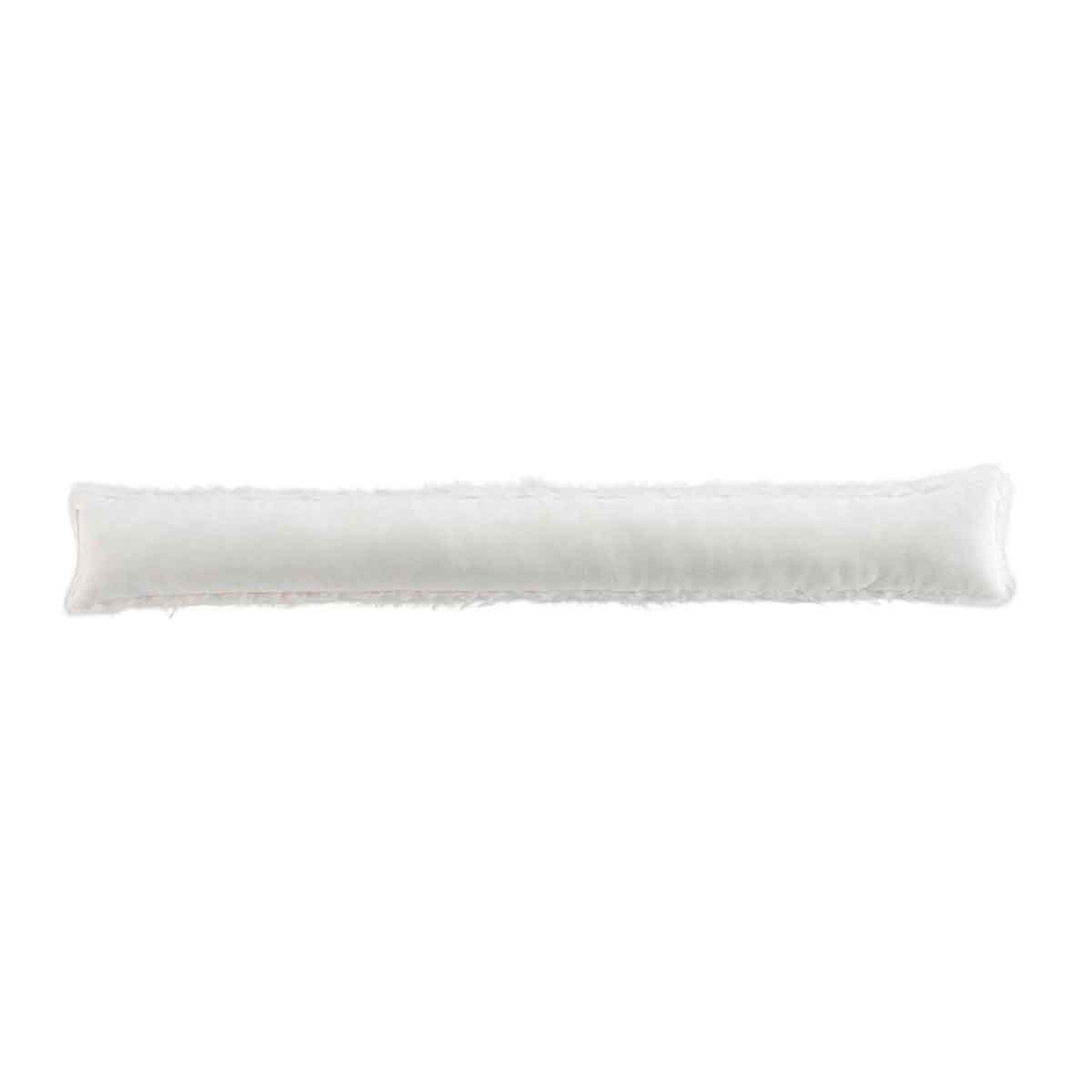 Voir la diapositive 2 : Douceur d'Intérieur Boudin bas de porte  suède  80cm blanc