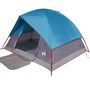 Voir la diapositive 5 : VIDAXL Tente de camping a dome 3 personnes bleu impermeable