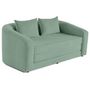 Voir la diapositive 2 : BEST MOBILIER Nuvia - canapé convertible déplimousse 2 places en velours texturé