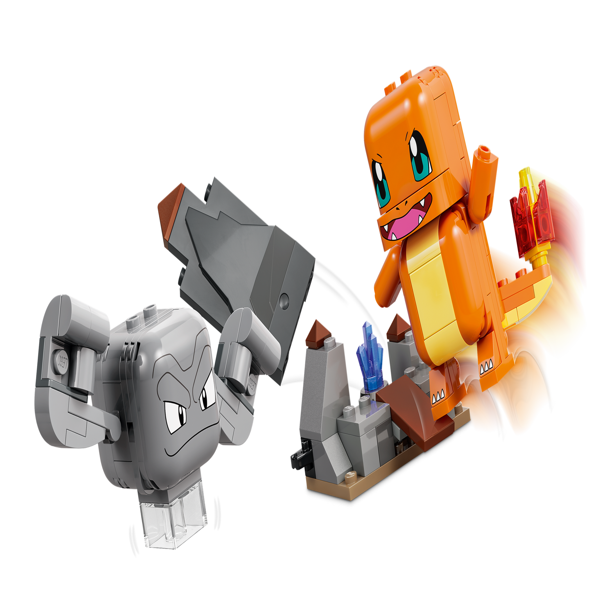 Voir la diapositive 3 : LEGO Lego pokémon 72157 salamèche et racaillou combat dans la grotte 198 pièces dès 6 ans
