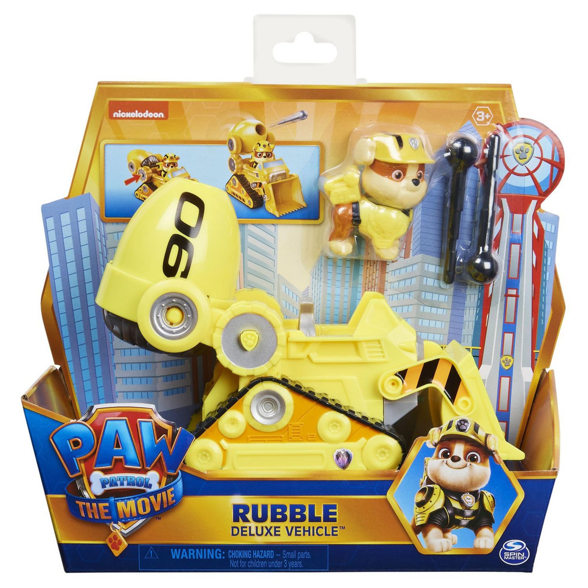 PAT PATROUILLE Véhicule et figurine - La Pat' Patrouille - Le film - Bulldozer