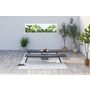 Voir la diapositive 3 : CONCEPT USINE Lot de 2 transats et une table d'appoint noir PRATO