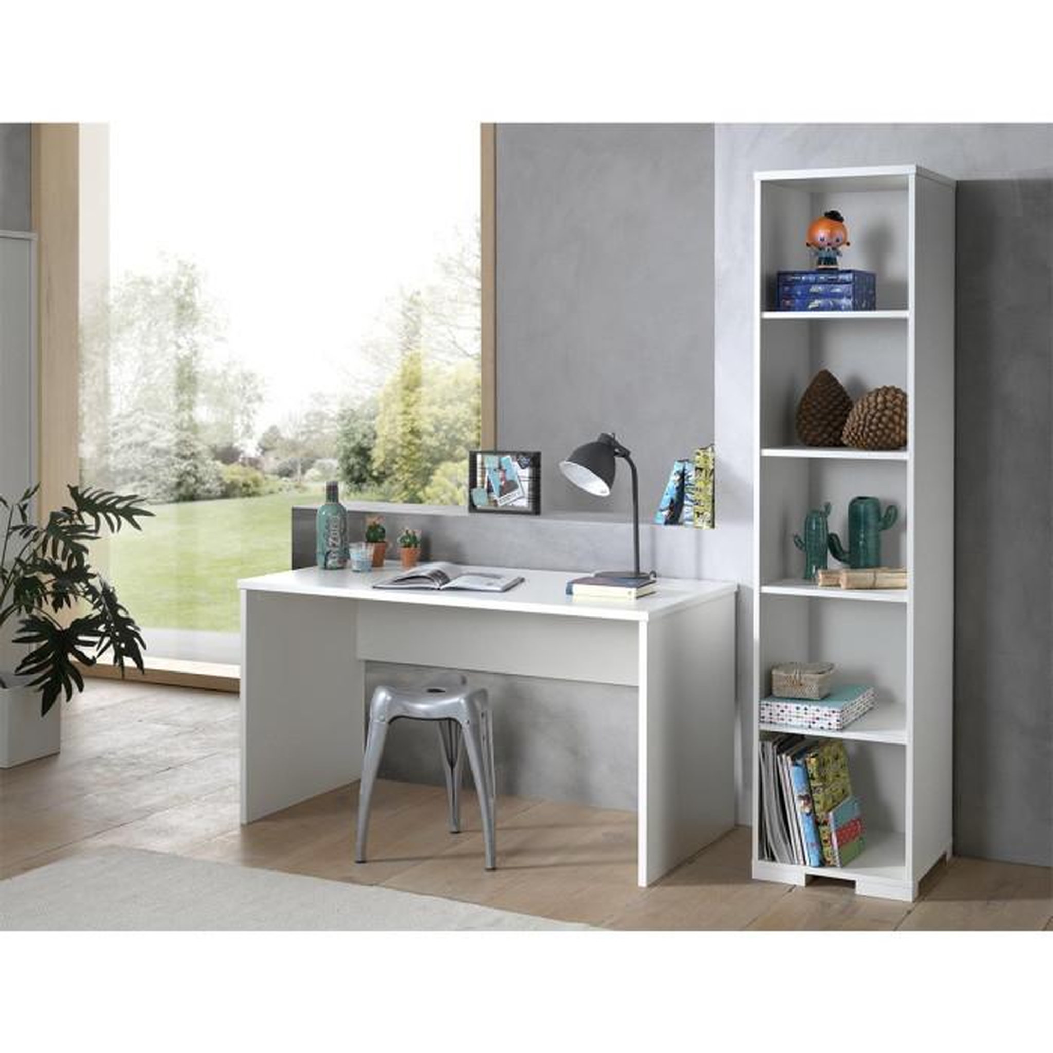 Voir la diapositive 1 : Paris Prix Pack - Bureau Enfant & Bibliothèque  London  Blanc