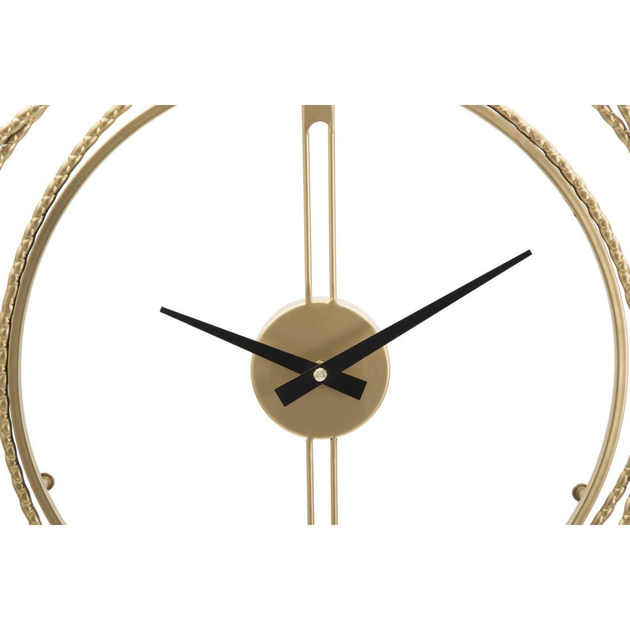 Voir la diapositive 2 : Paris Prix Horloge Murale en Métal  Strips  50cm Or