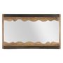 Voir la diapositive 1 : Paris Prix Miroir Mural Design en Bois  Yellowstone  120cm Marron