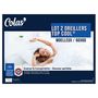 Voir la diapositive 2 : COLAS NORMAND Lot de 2 Oreillers confort Moelleux Polyester TOP COOL