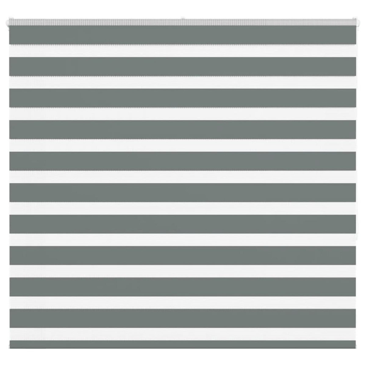 VIDAXL Store zebre gris fonce largeur du tissu 150,9 cm polyester