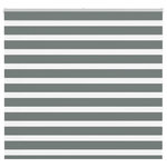 VIDAXL Store zebre gris fonce largeur du tissu 150,9 cm polyester