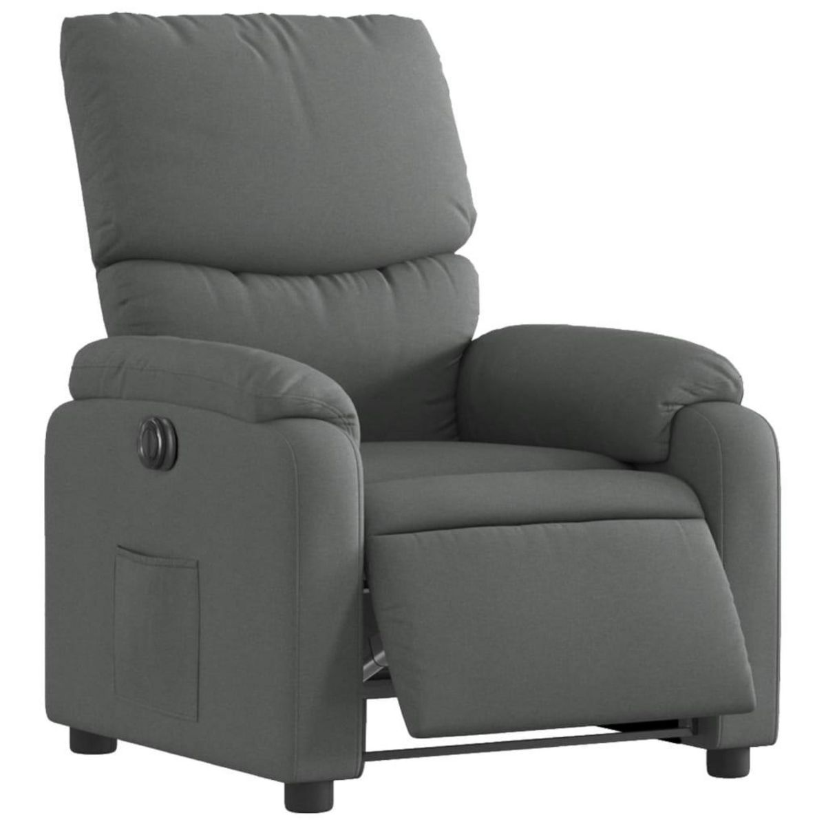 VIDAXL Fauteuil inclinable electrique Gris fonce Tissu