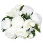 Voir la diapositive 3 : ATMOSPHERA Bouquet de Fleurs  13 Pivoines  50cm Blanc