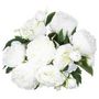 Voir la diapositive 3 : ATMOSPHERA Bouquet de Fleurs  13 Pivoines  50cm Blanc