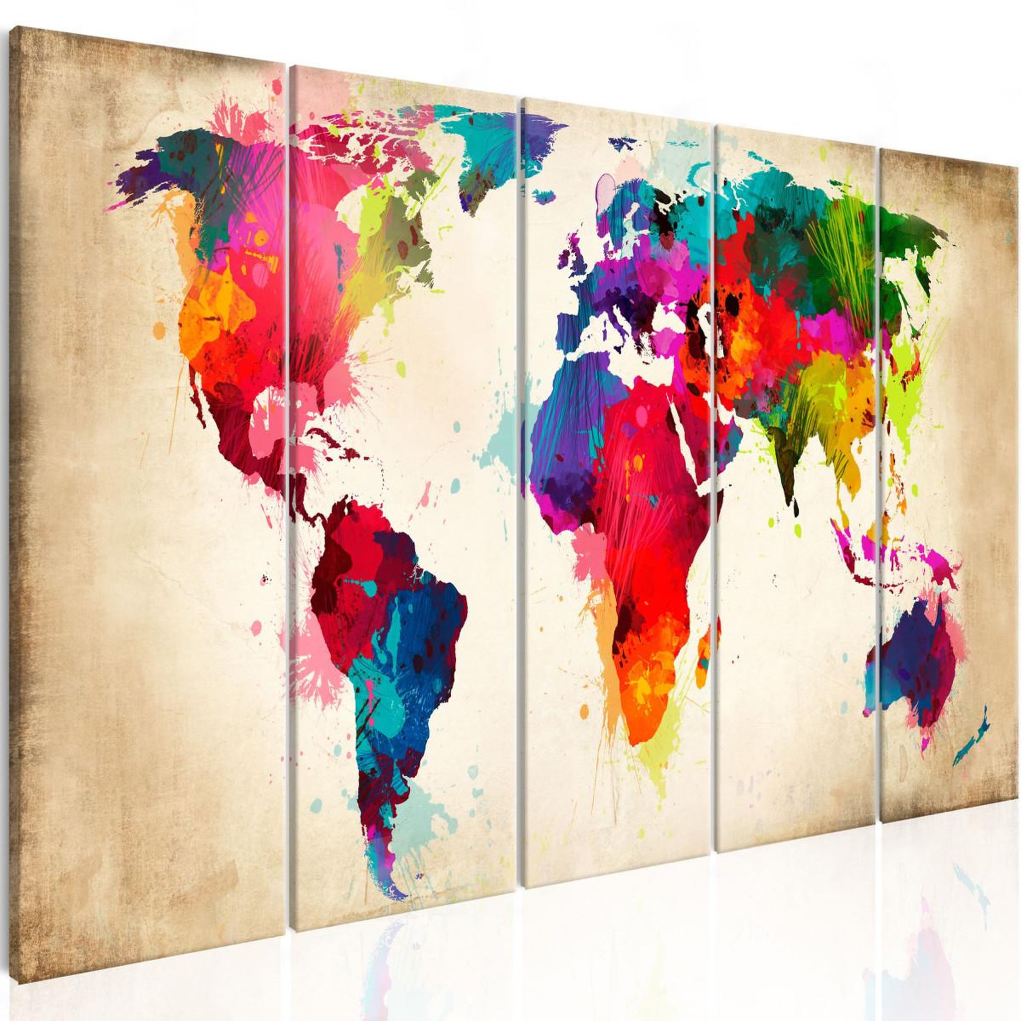Voir la diapositive 1 : Paris Prix Tableau Imprimé  Bright Continents