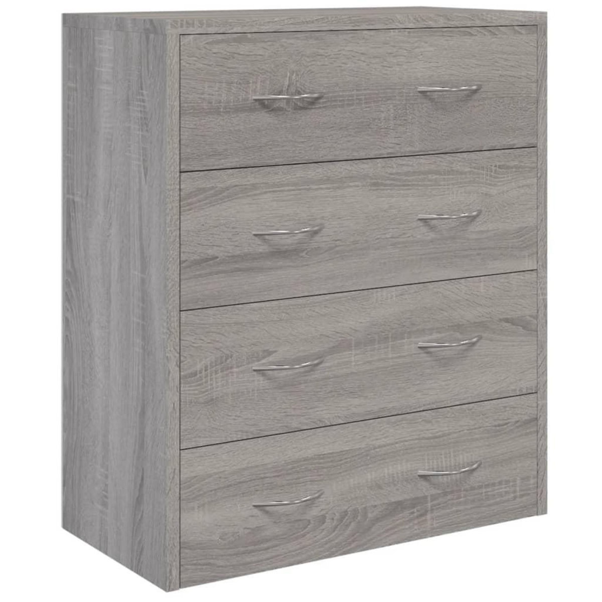 VIDAXL Buffet avec 4 tiroirs 60x30,5x71 cm Sonoma gris