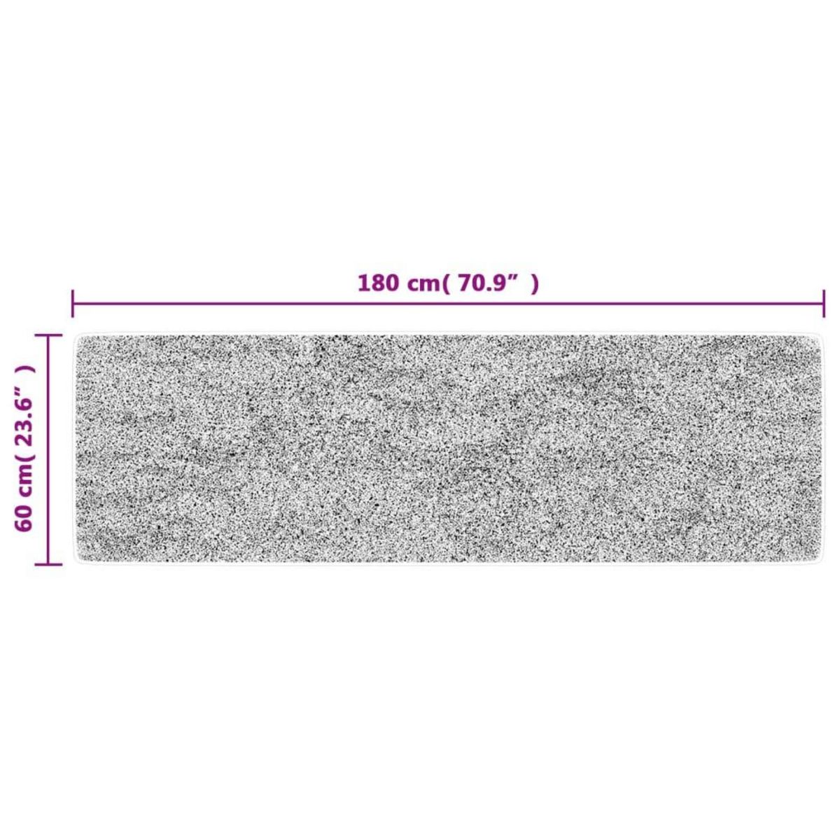 VIDAXL Tapis de cuisine multicolore 60x180 cm lavable antiderapant