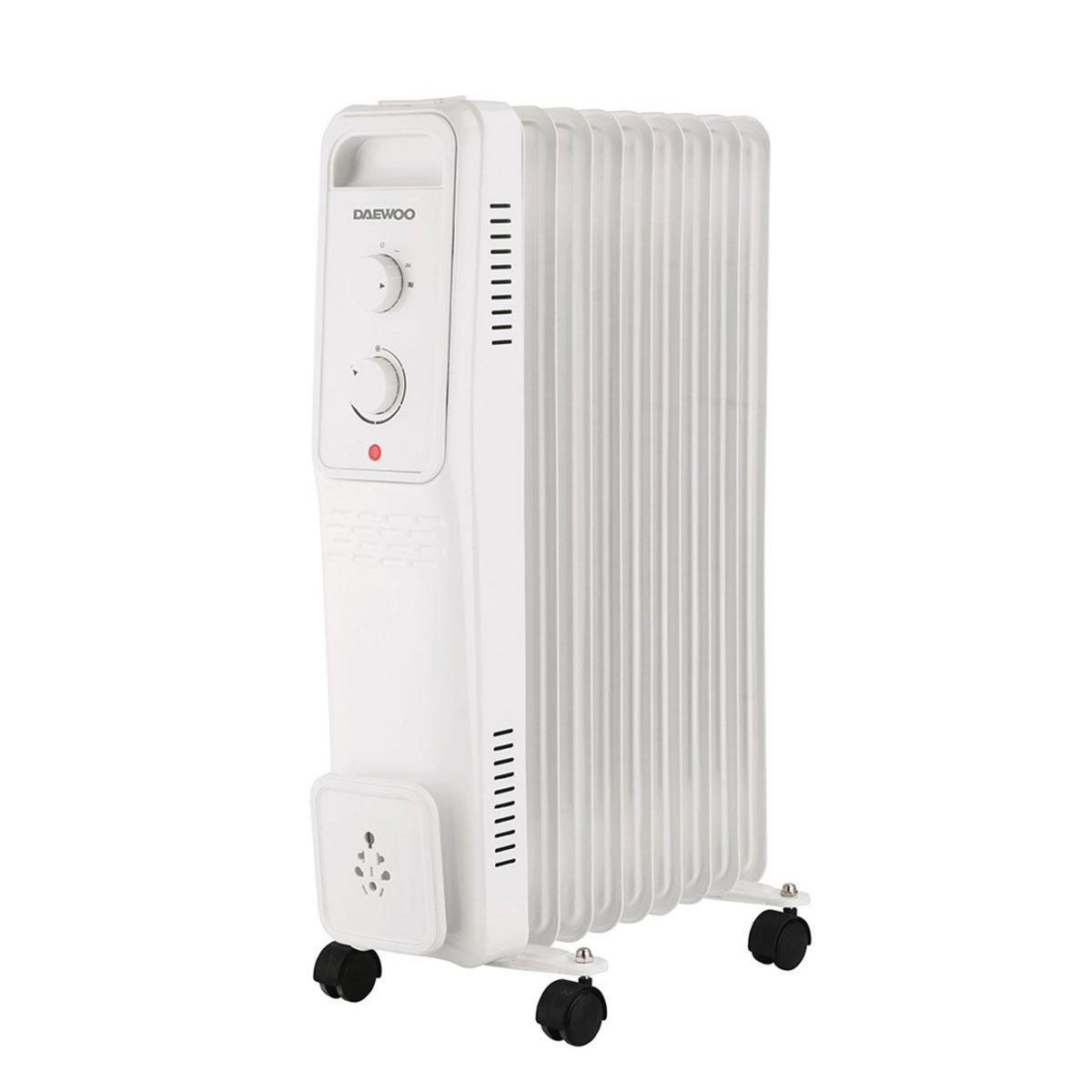 Daewoo Radiateur à bain d'huile 2000w blanc - DOH-499M.WHITE