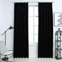Voir la diapositive 1 : VIDAXL Rideaux occultants avec crochets 2 pcs Velours Noir 140x175 cm