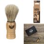 Voir la diapositive 3 : Paris Prix Blaireau de Rasage en Bois  Homme  10cm Beige