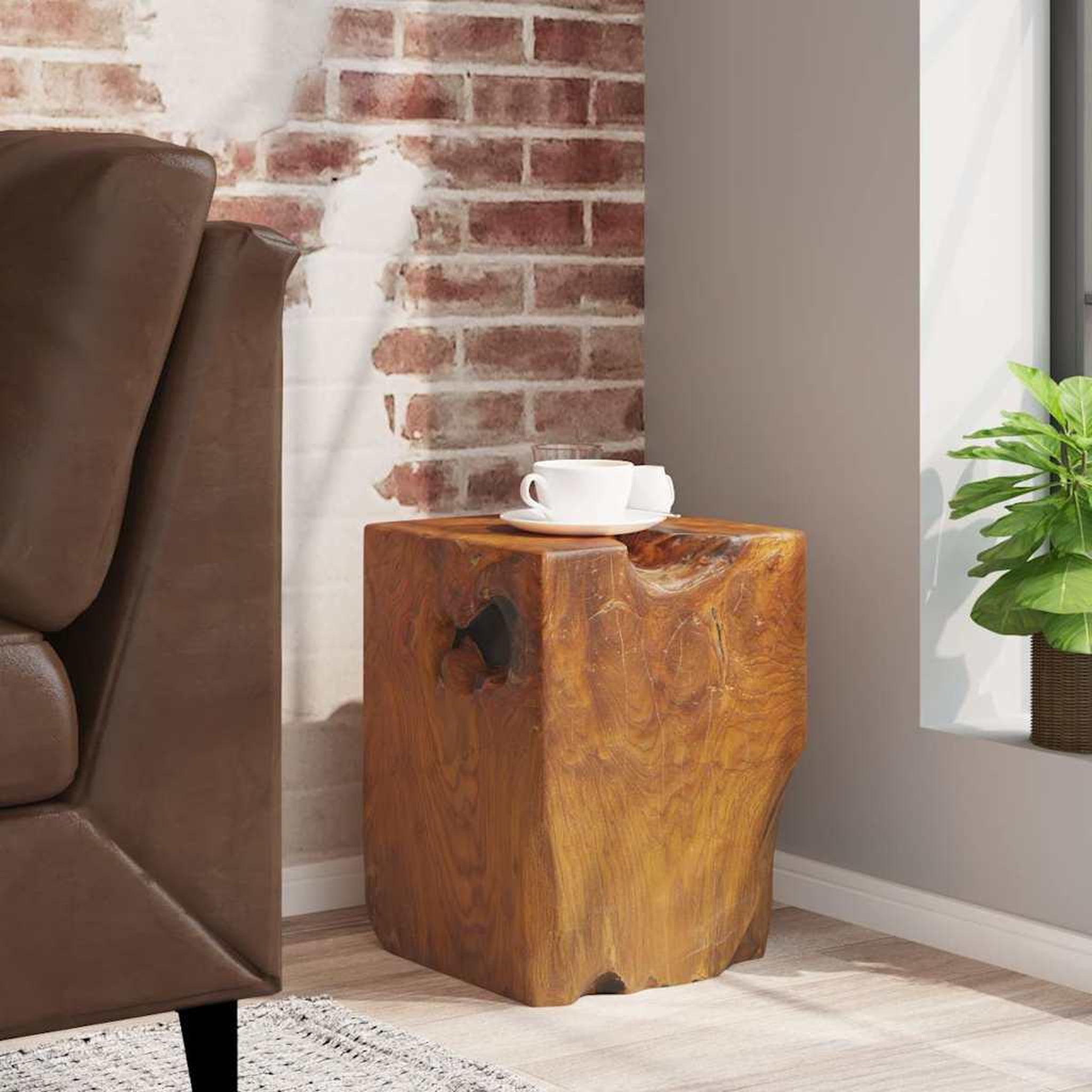 Voir la diapositive 1 : VIDAXL Tabouret Bois de teck massif