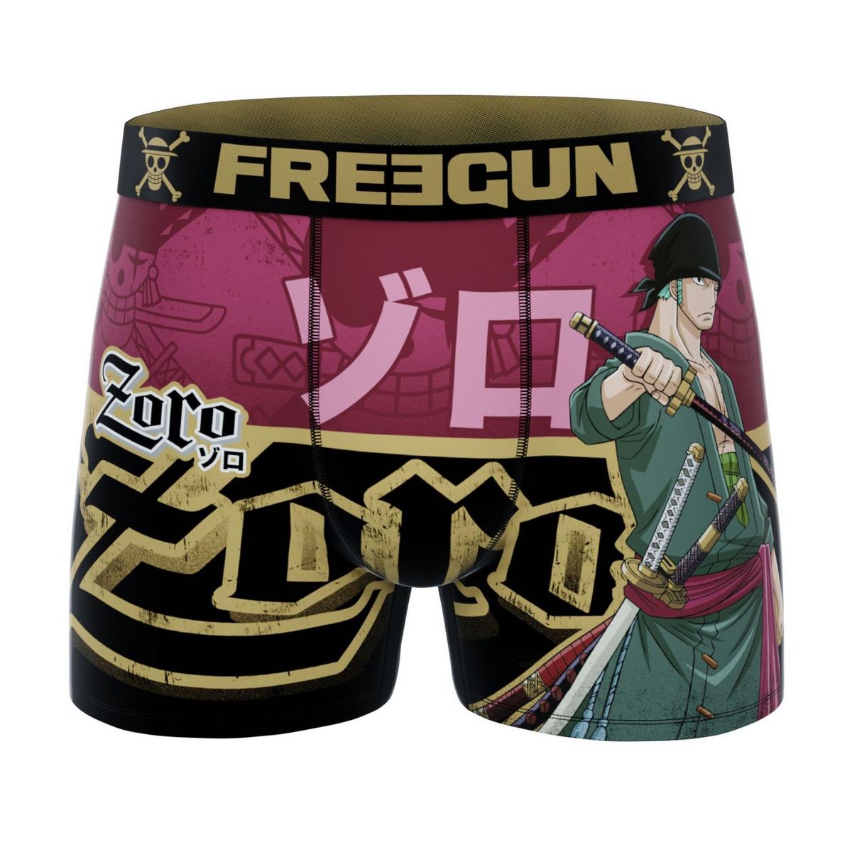 FREEGUN Lot de 4 boxers enfant One Piece