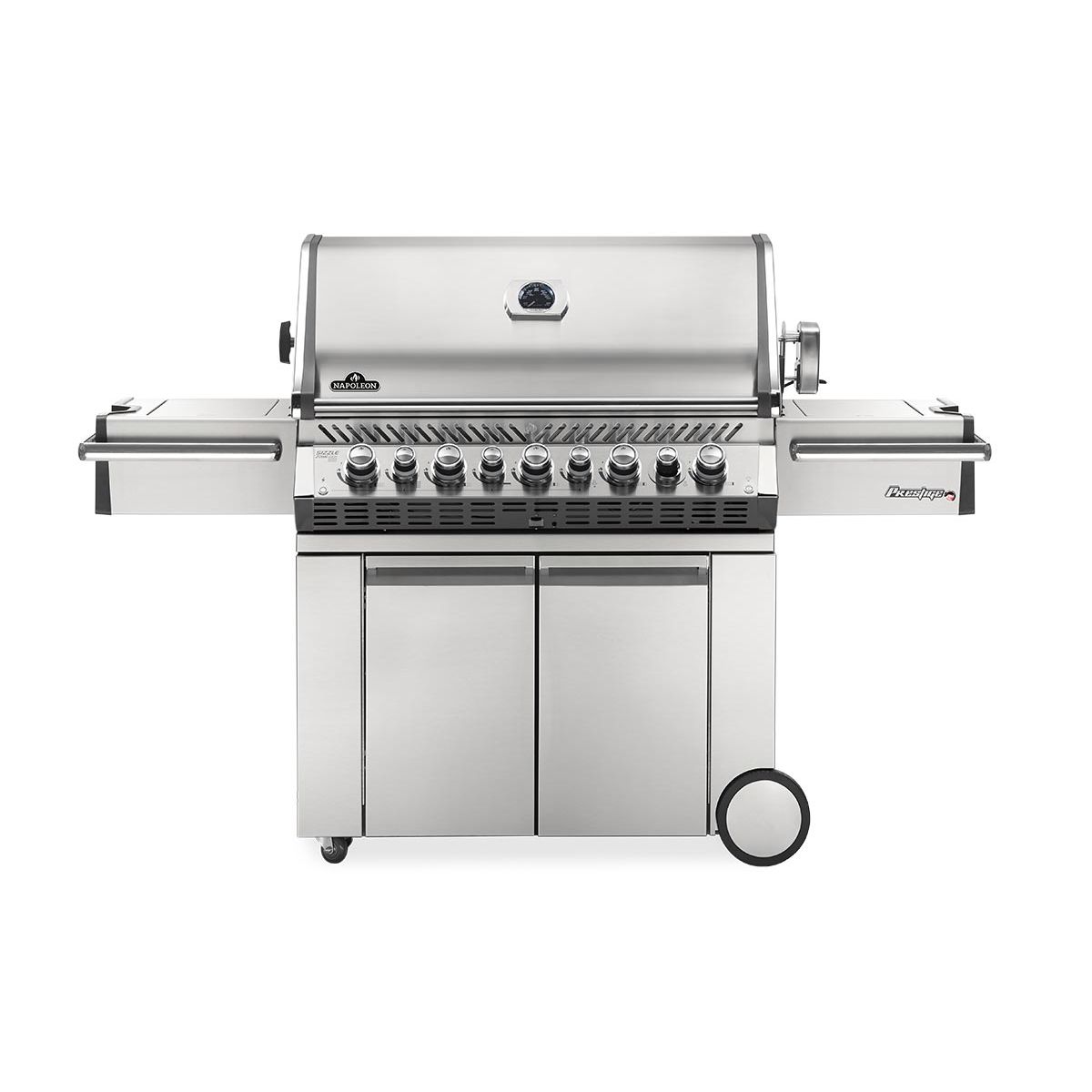 NAPOLEON Barbecue à gaz Napoleon Prestige Pro 665 SIB inox 5 brûleurs + Sizzle Zone + brûleur arrière + fumoir