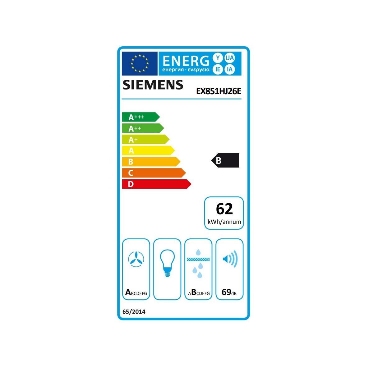 Siemens Table de cuisson aspirante induction 80cm 4 feux 7400w noir - EX851HJ26E