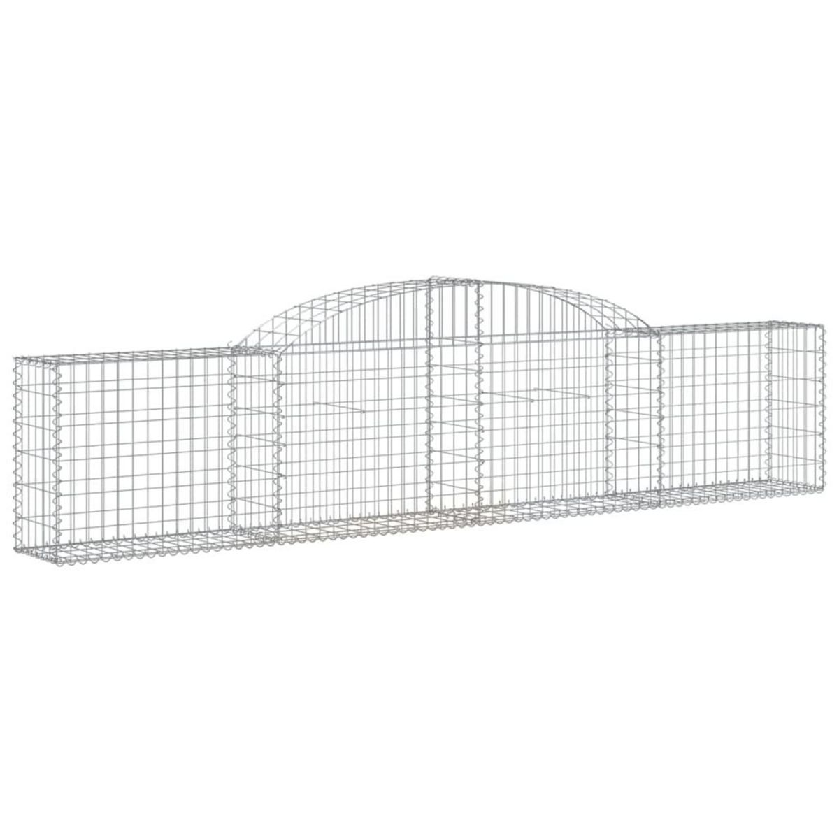 VIDAXL Paniers a gabions arques 25 pcs 300x30x60/80 cm fer galvanise
