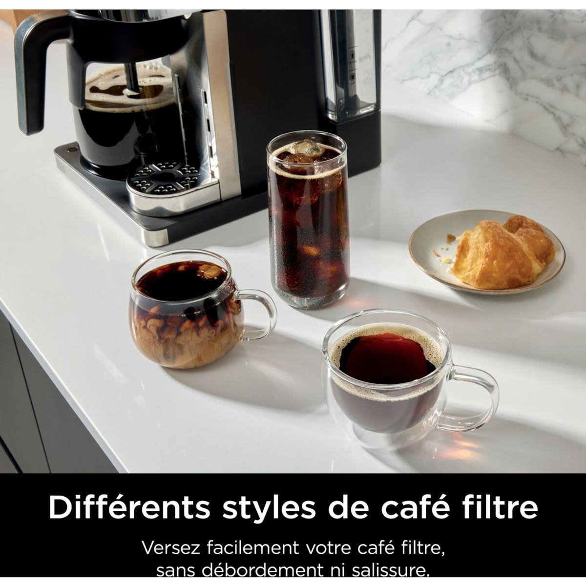 NINJA Cafetière filtre et capsules avec mousseur intégré CFN803EU