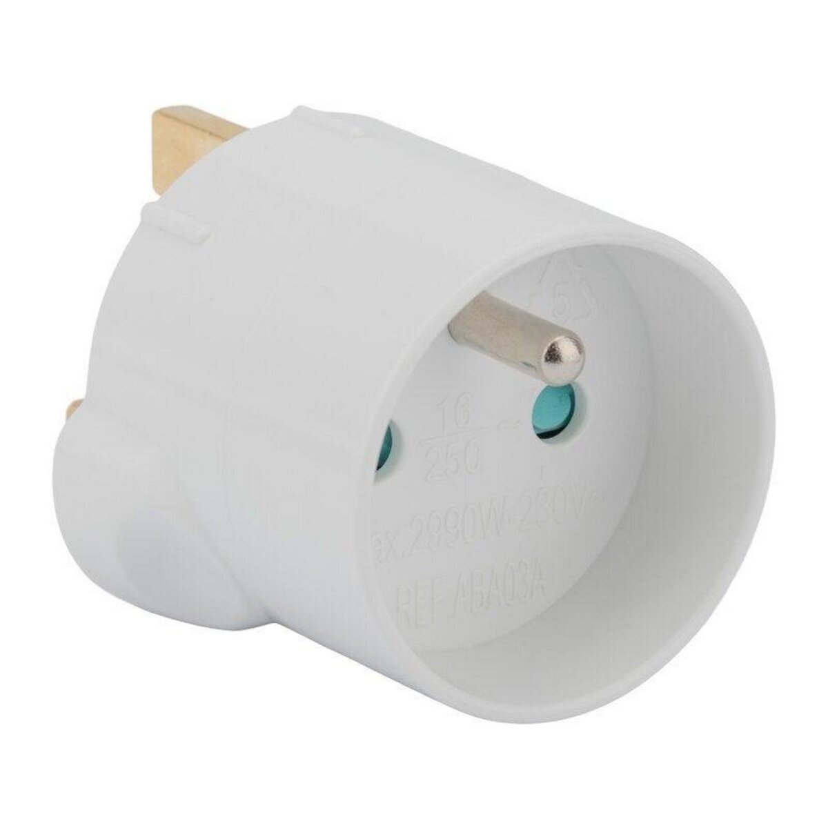 ZENITECH Adaptateur blanc France vers Grande-Bretagne ZENITECH