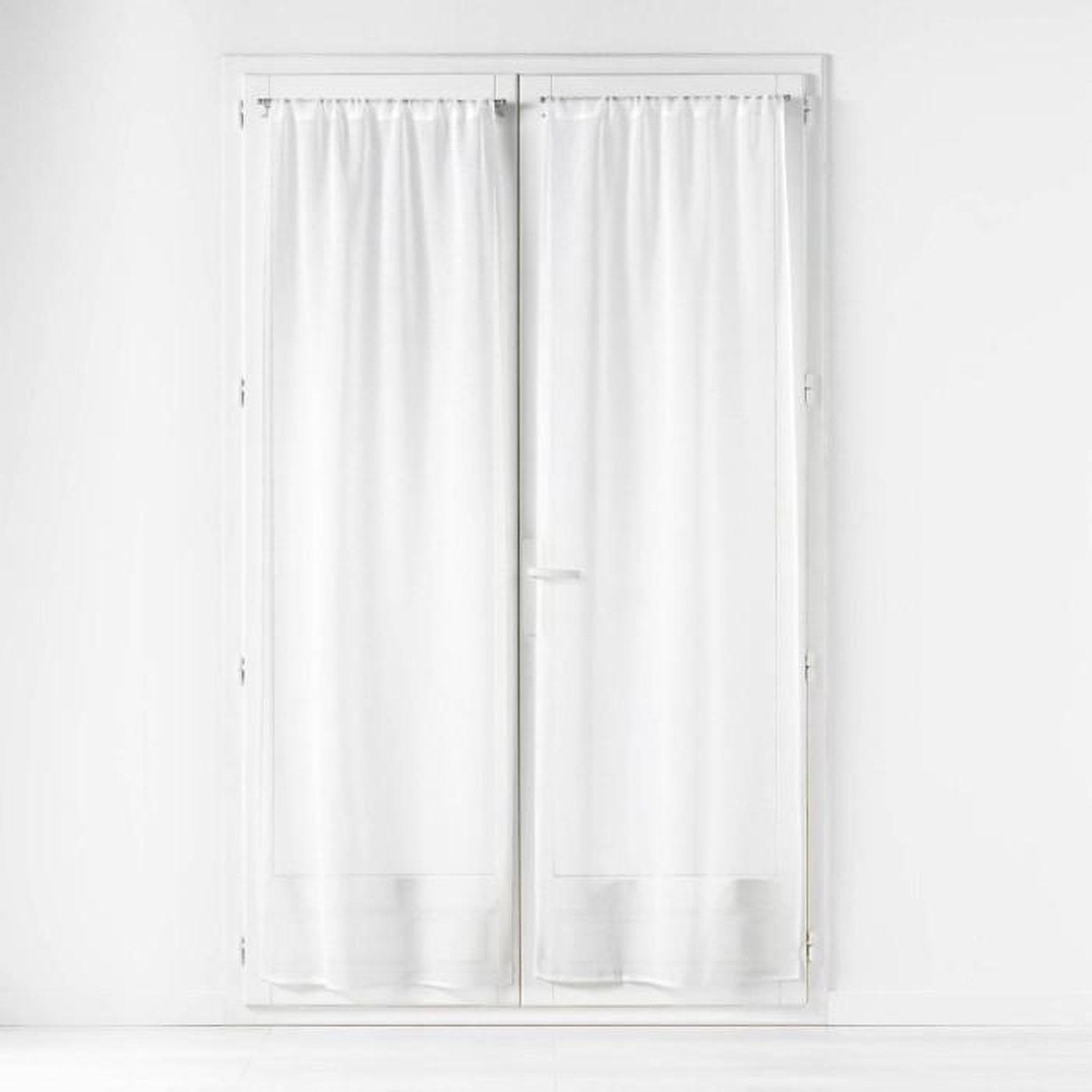 Voir la diapositive 1 : Paris Prix Paire de Voilage Passe-Tringle  Carlin  70x200cm Naturel