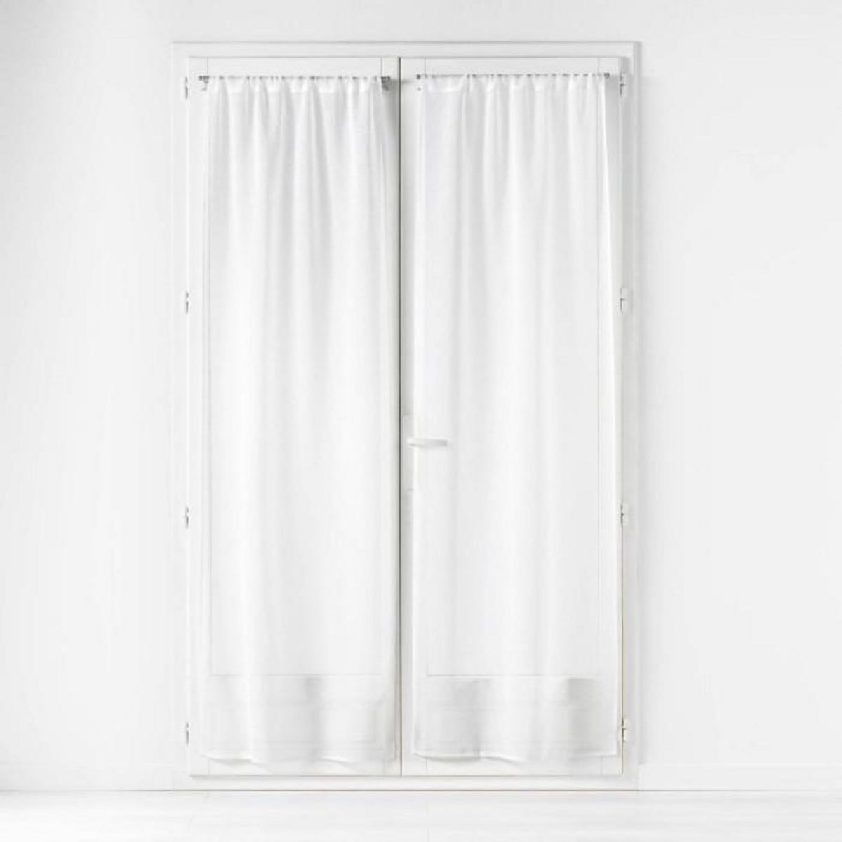 Paris Prix Paire de Voilage Passe-Tringle  Carlin  70x200cm Naturel