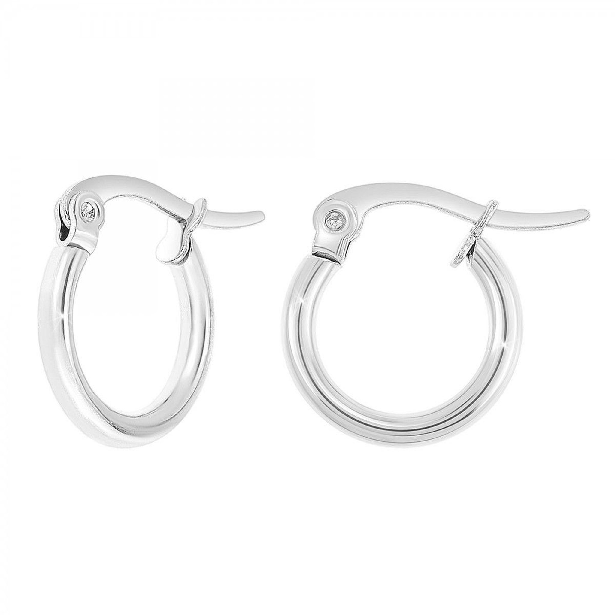 SC CRYSTAL Boucles d'oreilles créoles en acier inoxydable par SC Crystal