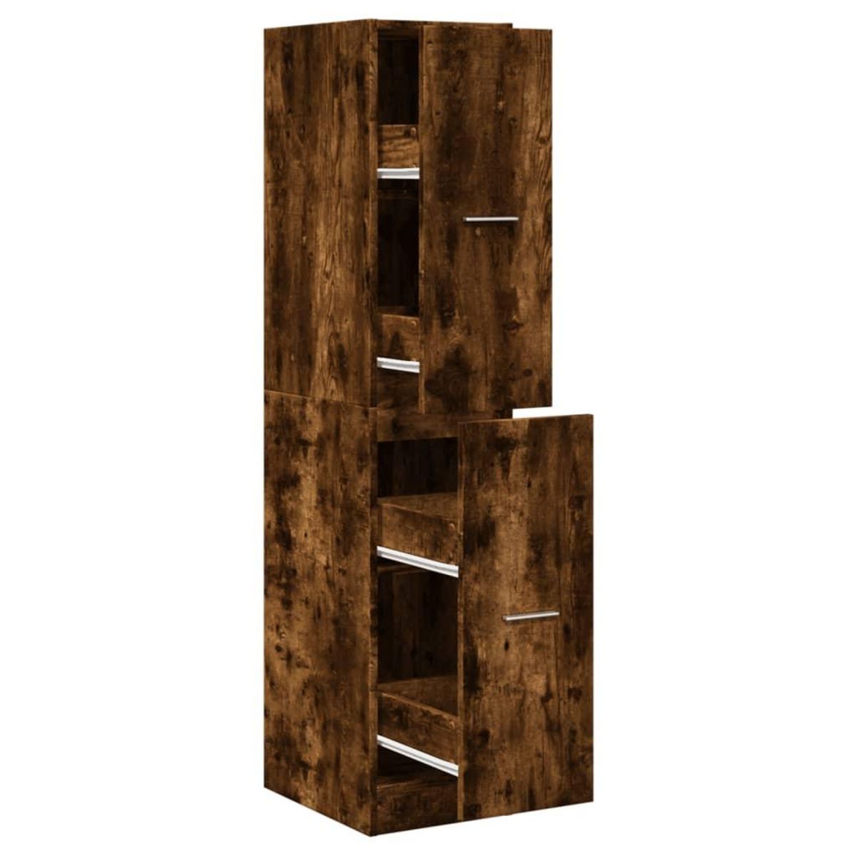 VIDAXL Armoire d'apothicaire chene fume 30x41x144,5 cm bois ingenierie