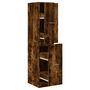 Voir la diapositive 2 : VIDAXL Armoire d'apothicaire chene fume 30x41x144,5 cm bois ingenierie