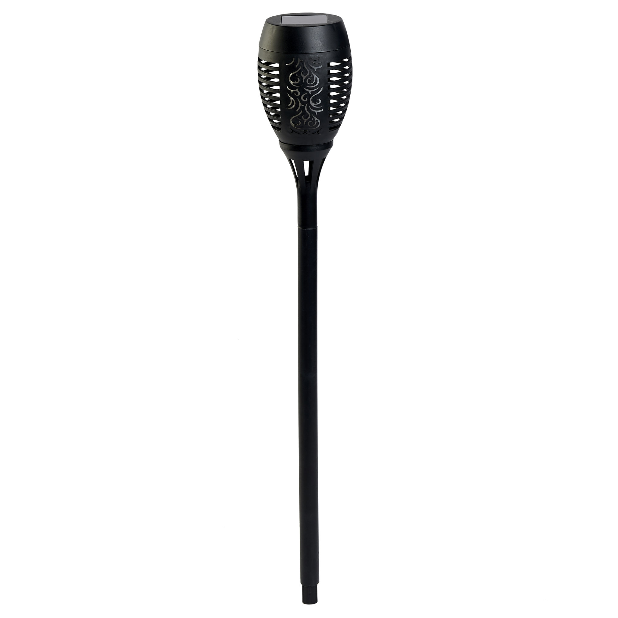 Voir la diapositive 2 : GARDENSTAR Lampe solaire à flamme à planter - H60cm