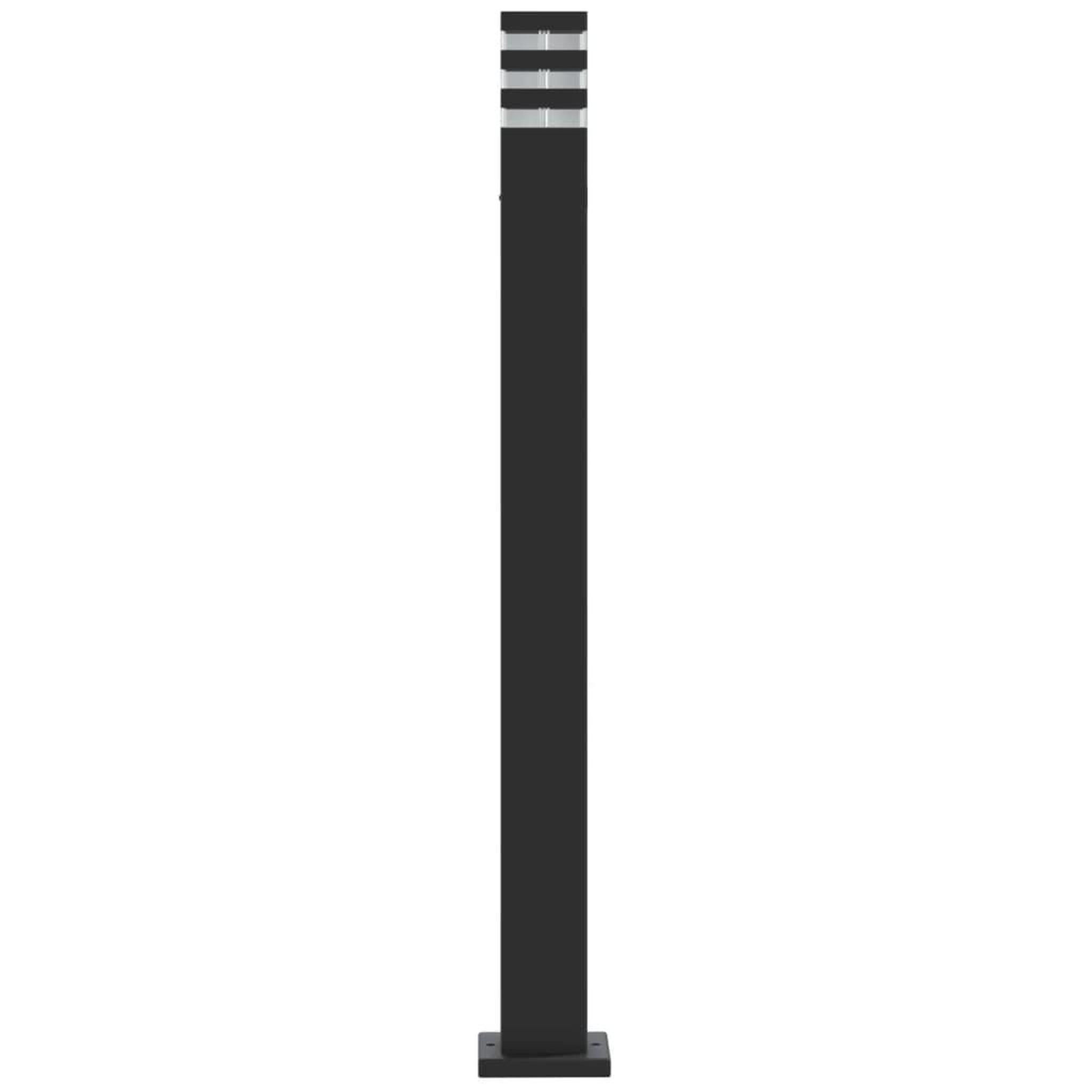 Voir la diapositive 5 : VIDAXL Lampadaire d'exterieur noir 110 cm aluminium