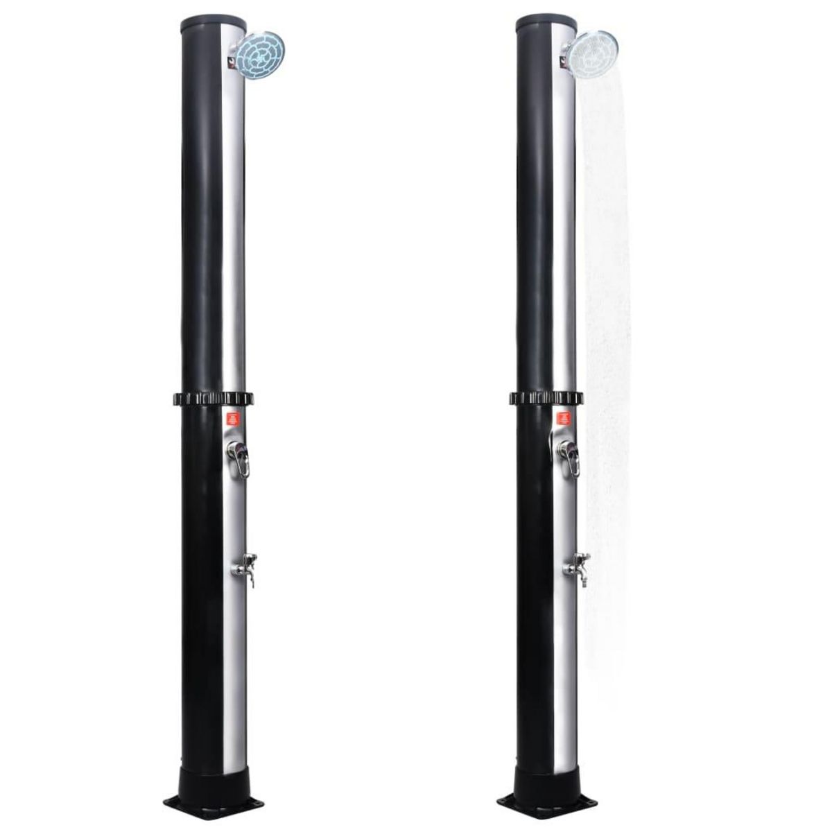 VIDAXL Douche solaire d'exterieur avec pomme de douche et robinet 40 L