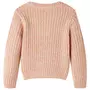 VIDAXL Pull-over tricote pour enfants rose doux 140