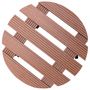 Voir la diapositive 3 : VIDAXL Chariots a plantes 4 pcs Marron Ø30x7,5 cm WPC