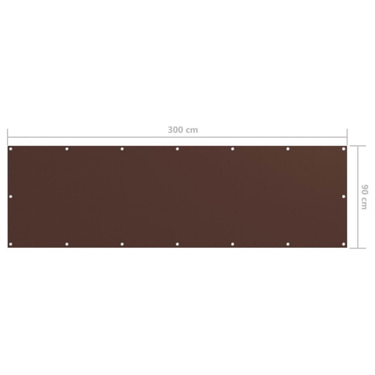 VIDAXL Ecran de balcon Marron 90x300 cm Tissu Oxford