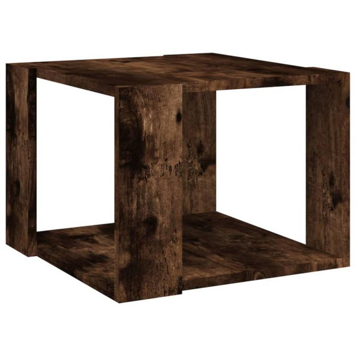 VIDAXL Table basse Chêne fumé 40x40x30 cm Bois d ingénierie