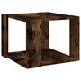 Voir la diapositive 2 : VIDAXL Table basse Chêne fumé 40x40x30 cm Bois d ingénierie