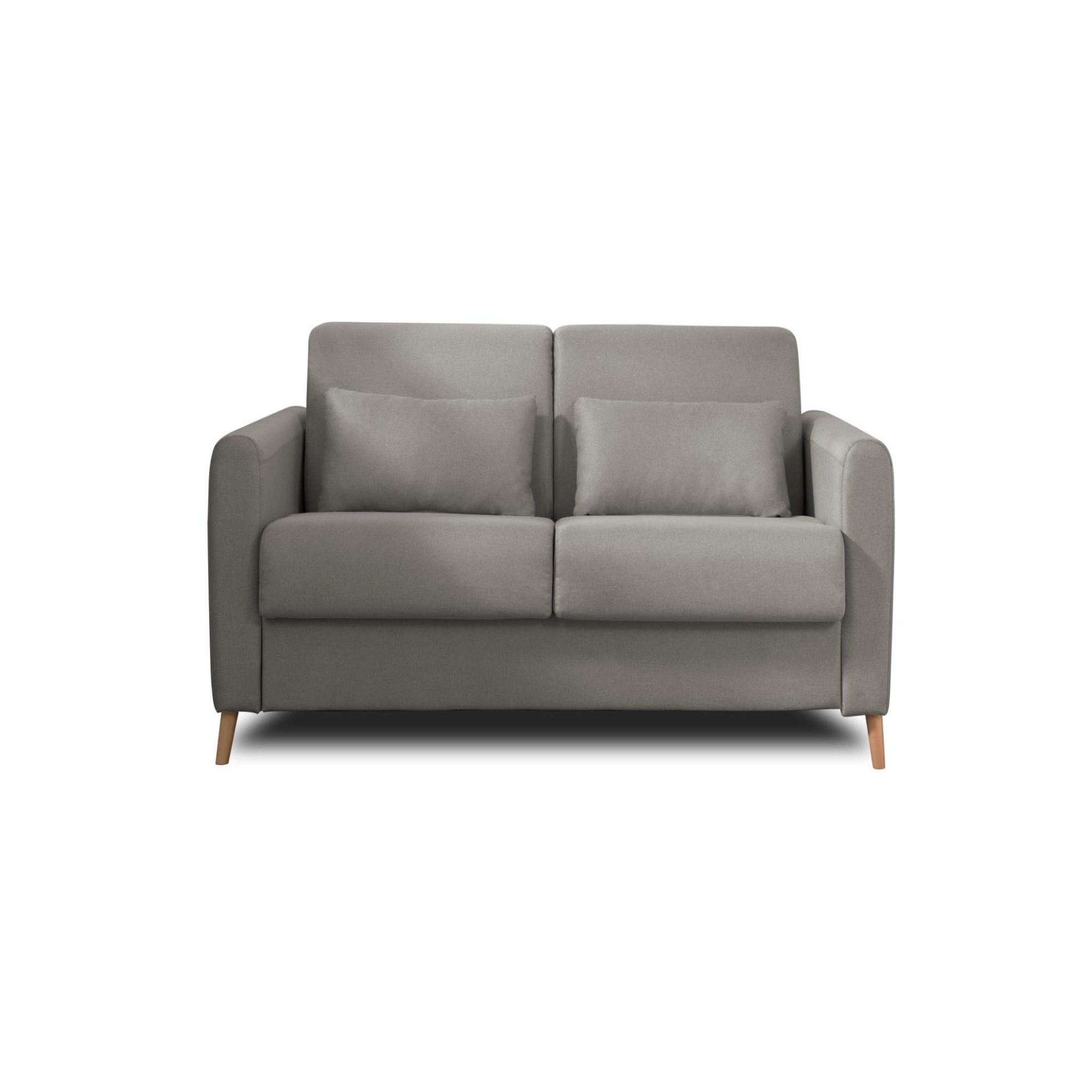 Voir la diapositive 6 : LISA DESIGN Timo - canapé 3 places convertible express couchage quotidien 140 cm matelas 12 cm en tissu