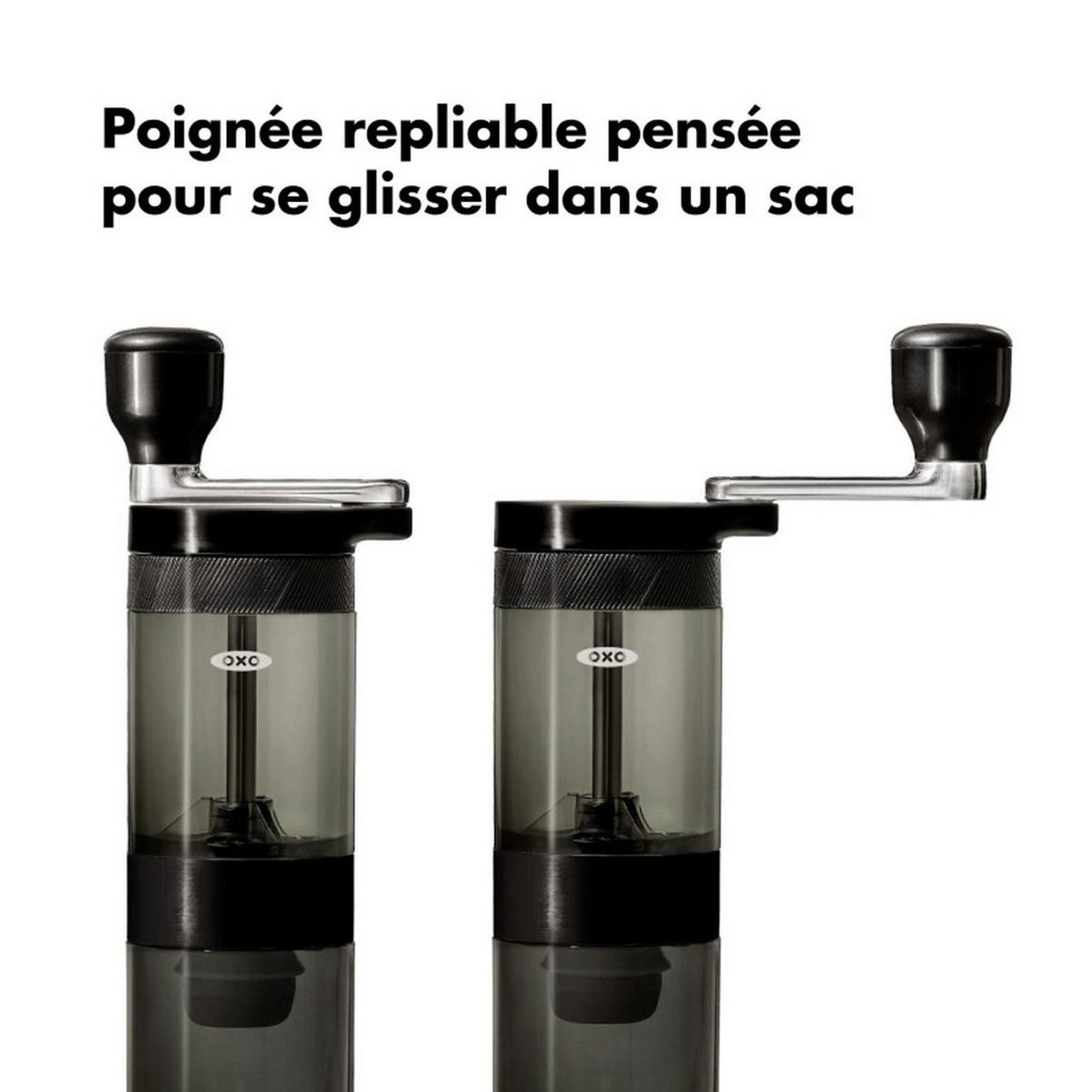 Voir la diapositive 5 : OXO Moulin à café manuel 40g noir - ox11303600